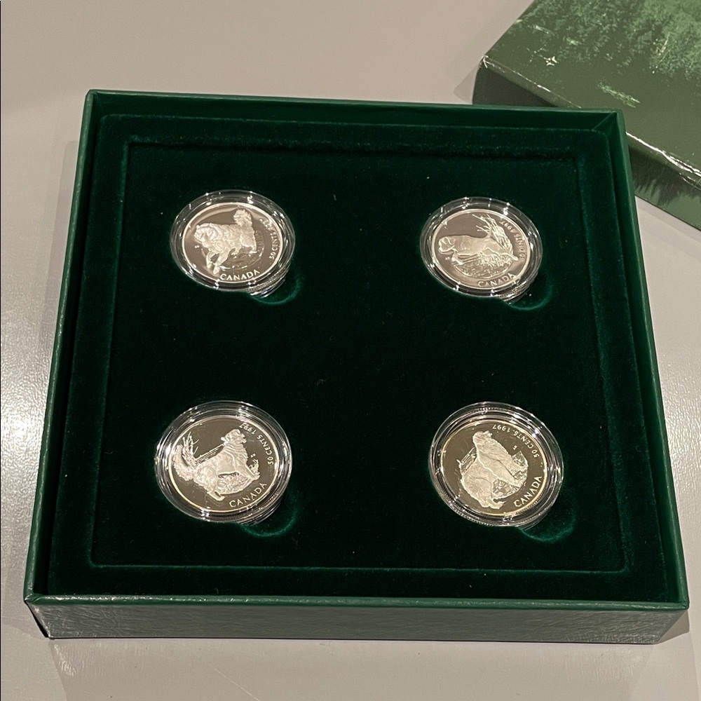 RCM 1997 Canadian 50-Cent Discovering Nature: 4-COINS Best Friends Proof Silver